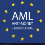 AML Anti Money Laundering in European Union Concept. Fighting illegal dirty money flow.